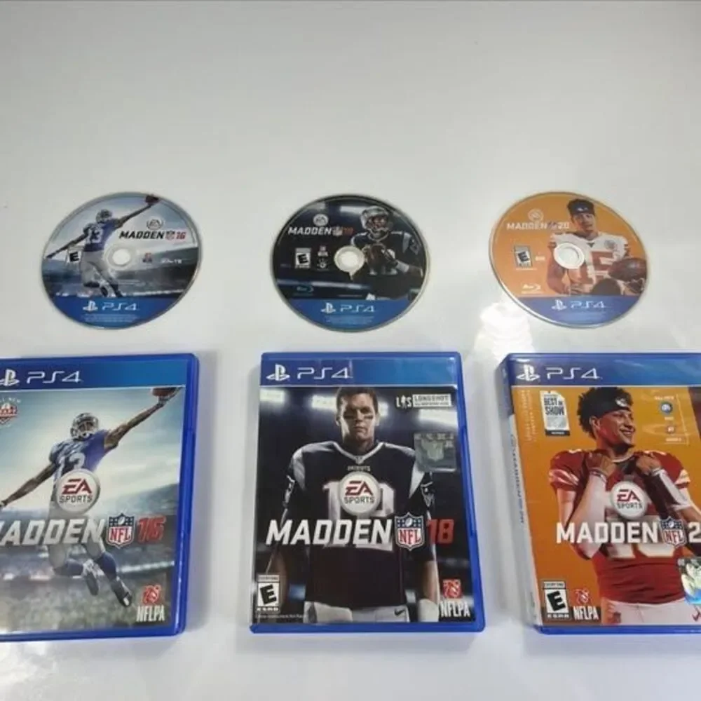 Madden NFL PS4 Lot Madden 16 18 20 EA Sports Football Games TESTED